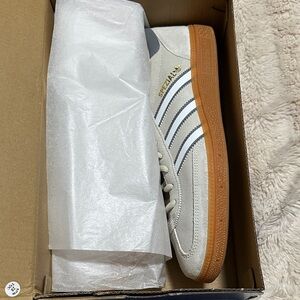Adidas Spezial Beige and White Sneakers